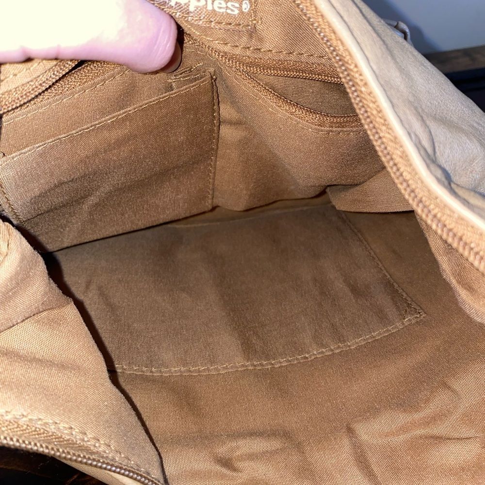 Hush Puppies Tan Leather Shoulder Purse Bag - Picture 7 of 11